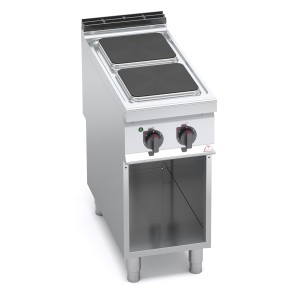 "2 SQUARE PLATE ELECTRIC COOKER ON CABINET