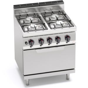 "4-BURNER STOVE WITH 2/1 GAS OVEN