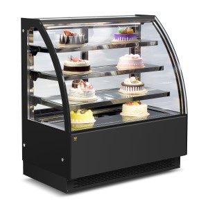 "Curved glass freestanding Cake showcase