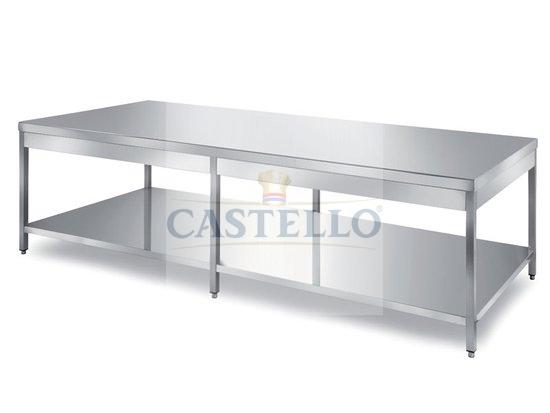 CENTRAL TABLES FOR BAKERY, ROUNDED FRONT EDGE ON TWO SIDES