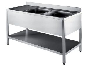 Commercial Stainless Steel Sink – Double