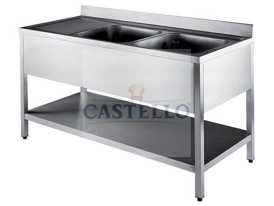 150 SINKS ON LEGS WITH UNDERSHELF DEPTH 600