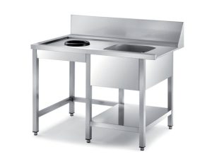 Commercial Stainless Steel Dishwasher Inlet Table