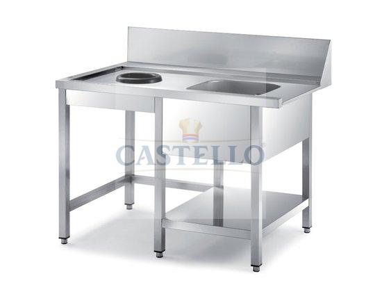 96 ENTRY DISHWASHER TABLES WITH GARBAGE HOLE