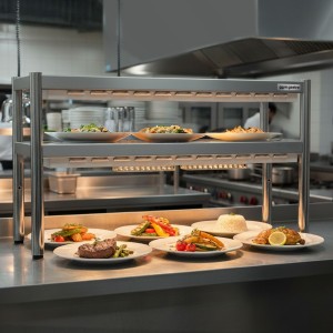 Ceramic Infrared Heated shelf – 2 levels i level hot