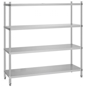 S/steel 4 Tire Shelving Unit