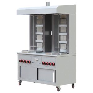 GAS SHAWARMA MACHINE WITH UNDER CABINET