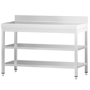 Stainless Steel Work Table  300 kg, with base plate