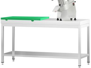 Stainless Steel Work Table PREMIUM With Bottom Shelf – Includes Green Cutting Board