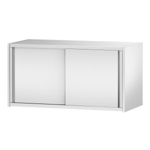 Commercial Stainless Steel Wall Cabinet, Sliding Doors PREMIUM  - 2 Doors