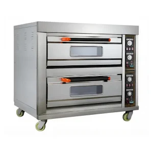 2 Deck 4 Trays Gas Deck Oven  with stone
