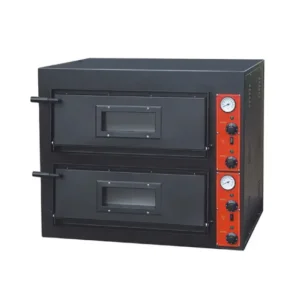 2 Deck Electric Pizza Oven  Black