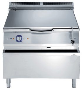 Electrolux Professional E9BRGHDOFM 80LT GAS BRAISING PAN-DUOMAT BOTTOM AUT. (Code 391137,