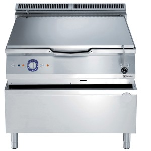 Electrolux Professional E9BRGHDOFM 80LT GAS BRAISING PAN-DUOMAT BOTTOM AUT. (Code 391137,