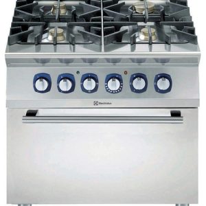 FOUR BURNER GAS RANGE+ GAS OVEN 800MM