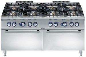 8-BURNER GAS RANGE+2 OVENS 1600 MM