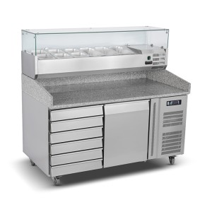 Luxury Pizza Counter One Door and 6 Drawers
