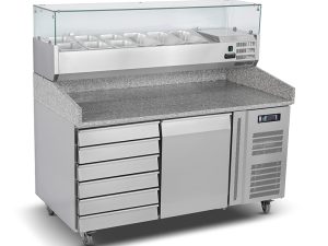 Luxury Pizza Counter One Door and 6 Drawers