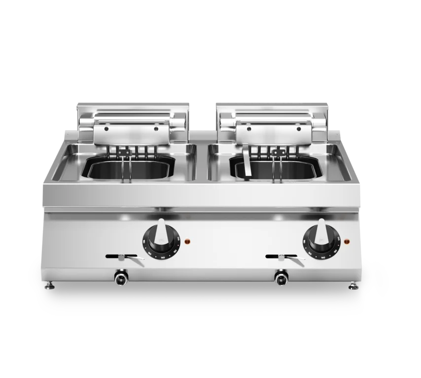Electric fryer, 2 wells 10+10 liters, top, R70