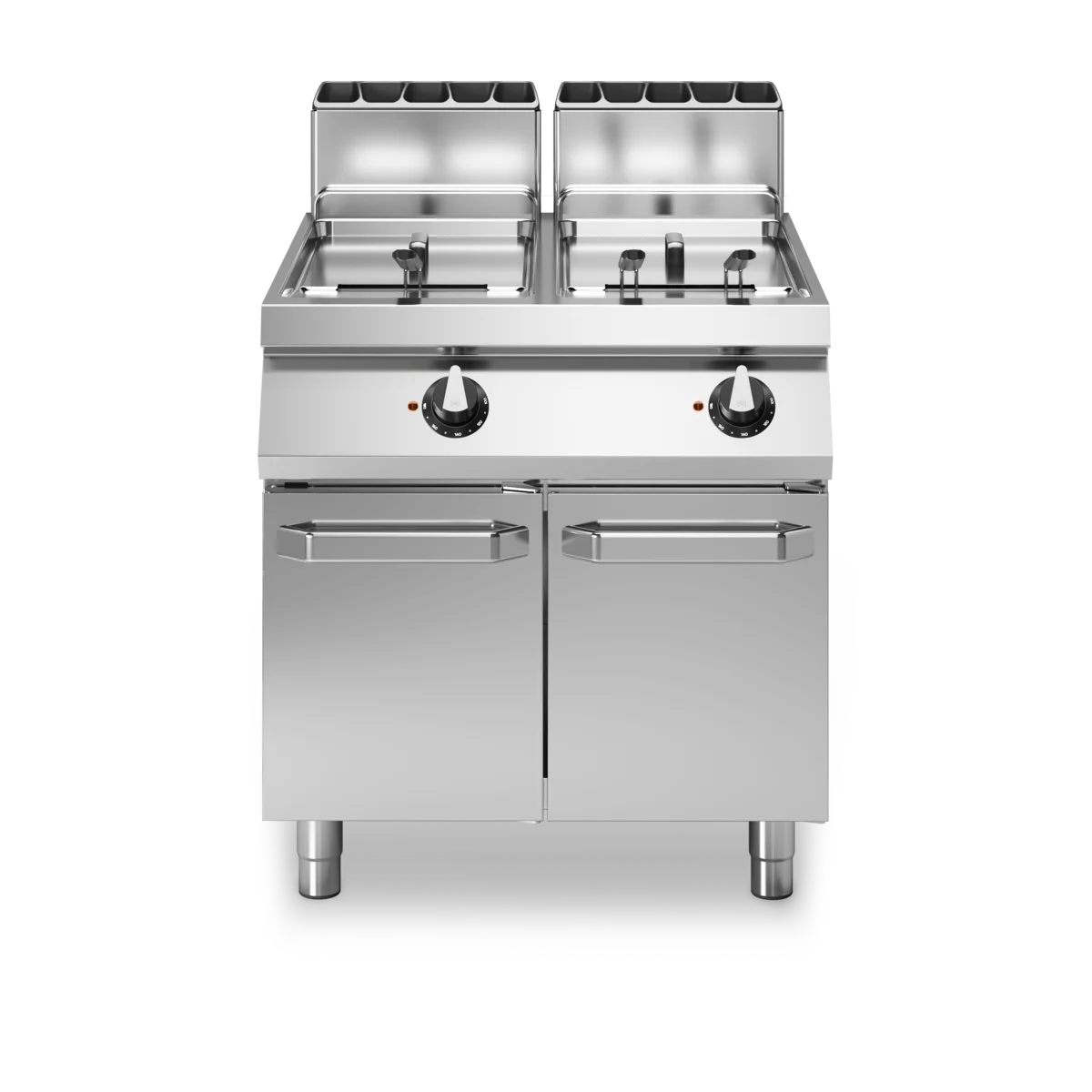 Gas fryer, 2 wells 17+17 liters, R70