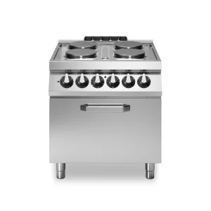 Electric range, 4 round plates, electric static oven